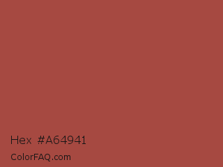 Hex #a64941 Color Image