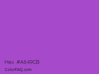 Hex #a649cb Color Image