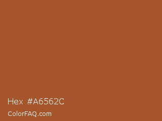 Hex #a6562c Color Image