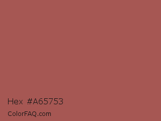 Hex #a65753 Color Image
