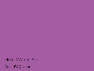 Hex #a65ca3 Color Image