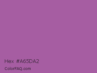 Hex #a65da2 Color Image