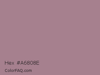 Hex #a6808e Color Image