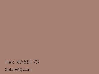 Hex #a68173 Color Image