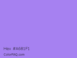Hex #a681f1 Color Image
