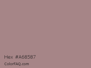 Hex #a68587 Color Image
