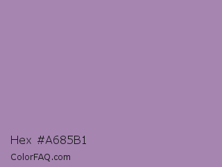 Hex #a685b1 Color Image