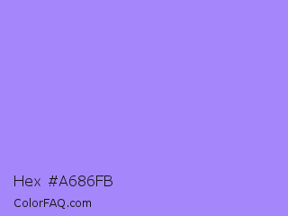 Hex #a686fb Color Image