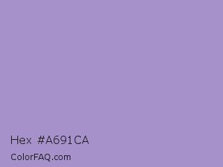 Hex #a691ca Color Image