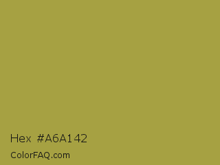 Hex #a6a142 Color Image