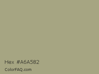 Hex #a6a582 Color Image