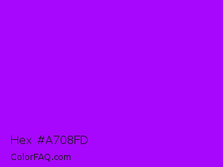 Hex #a708fd Color Image