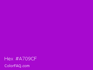 Hex #a709cf Color Image