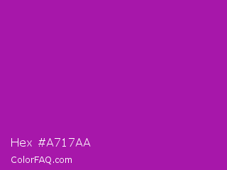 Hex #a717aa Color Image