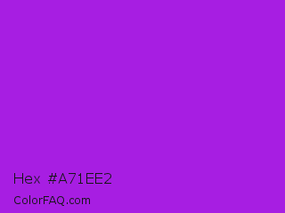 Hex #a71ee2 Color Image