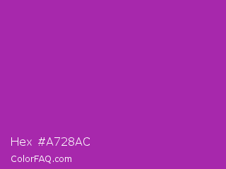 Hex #a728ac Color Image