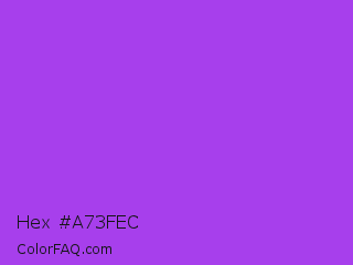 Hex #a73fec Color Image