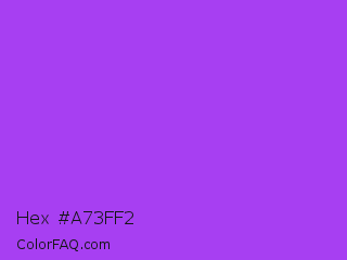 Hex #a73ff2 Color Image
