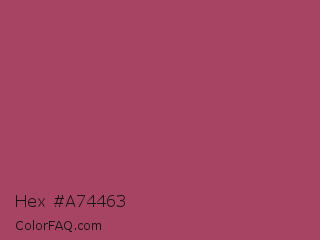 Hex #a74463 Color Image