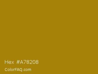 Hex #a78208 Color Image