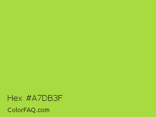 Hex #a7db3f Color Image