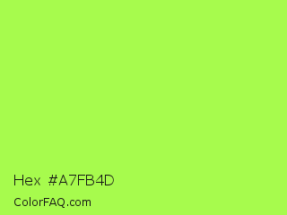Hex #a7fb4d Color Image