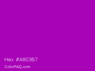 Hex #a803b7 Color Image