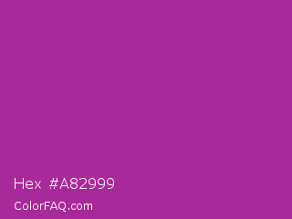 Hex #a82999 Color Image