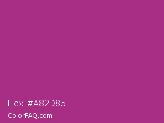 Hex #a82d85 Color Image