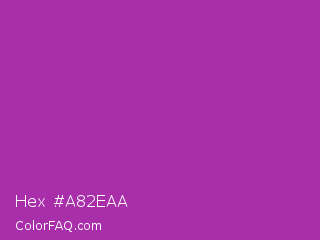 Hex #a82eaa Color Image