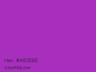 Hex #a82ebe Color Image