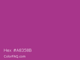 Hex #a8358b Color Image