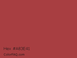 Hex #a83e41 Color Image