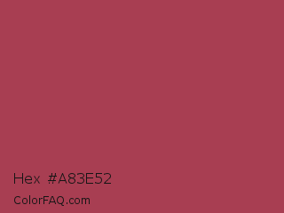 Hex #a83e52 Color Image