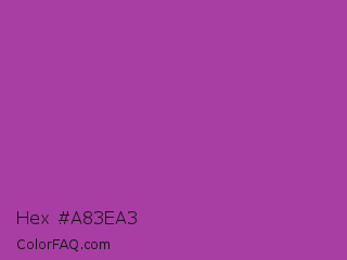 Hex #a83ea3 Color Image