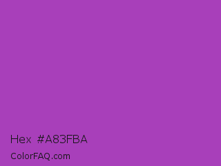Hex #a83fba Color Image