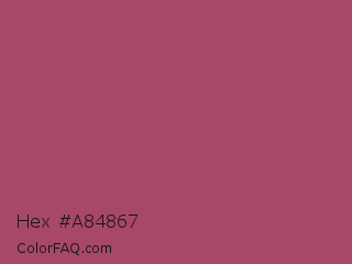 Hex #a84867 Color Image