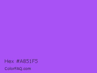Hex #a851f5 Color Image