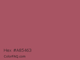 Hex #a85463 Color Image