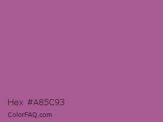 Hex #a85c93 Color Image
