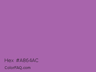 Hex #a864ac Color Image