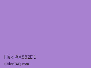 Hex #a882d1 Color Image