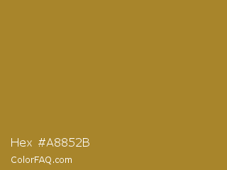 Hex #a8852b Color Image