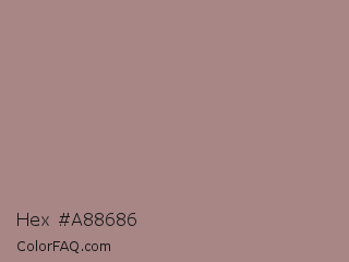 Hex #a88686 Color Image