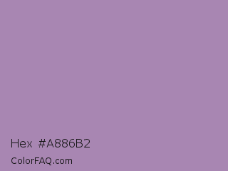 Hex #a886b2 Color Image