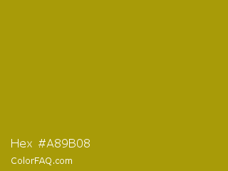 Hex #a89b08 Color Image