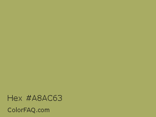 Hex #a8ac63 Color Image