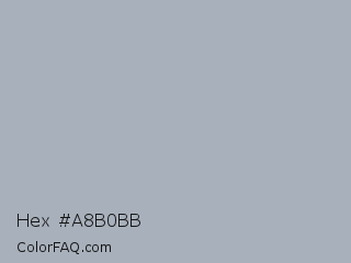 Hex #a8b0bb Color Image