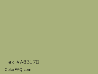 Hex #a8b17b Color Image