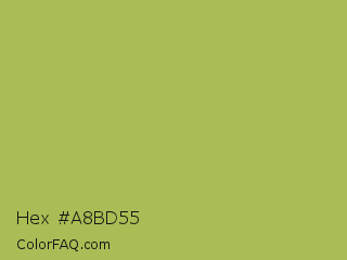 Hex #a8bd55 Color Image